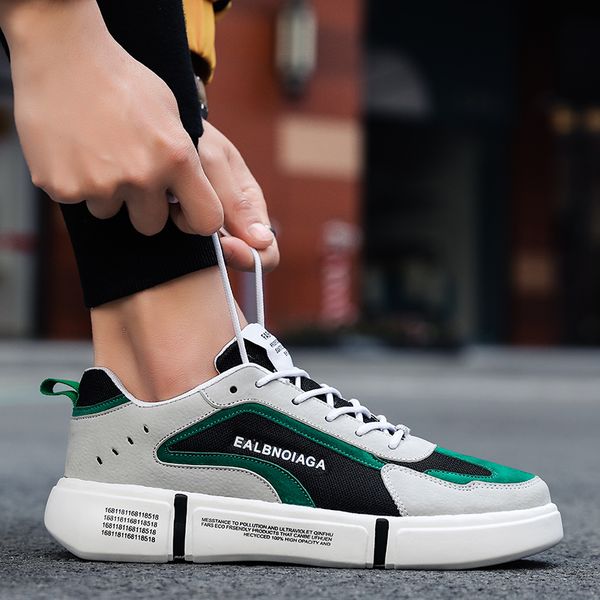 

return tide winter 2020 new boys sports and leisure versatile high lace up board ins dad shoes, Black