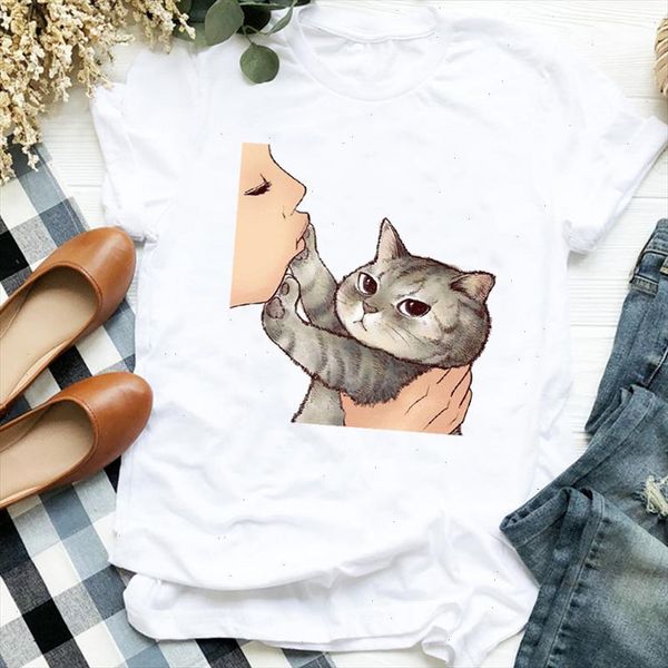 

women lady cartoon funny summer autumn fashion animal print shirt clothes t tee womens tshirt for female graphic t shirt, White