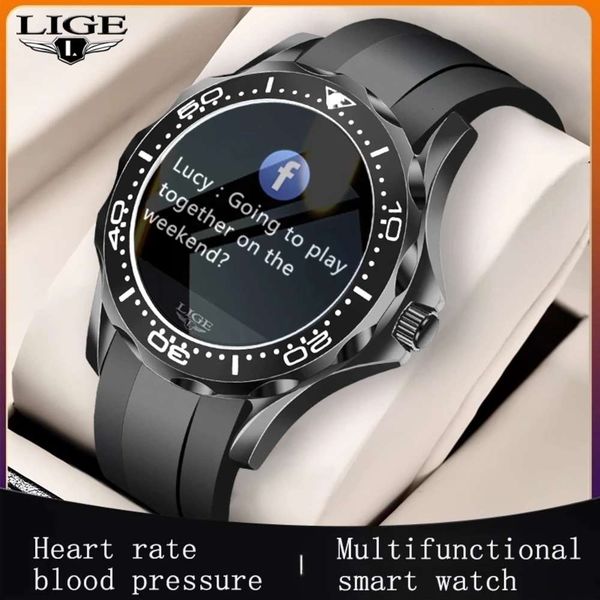 

lige - men's box, smart sports watch and heart rate control, waterproof android, honor, huawei, 2021
