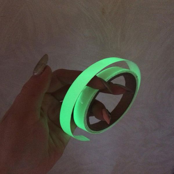 

10 12 15 мм светящиеся ленты ночное видение свечения в темном самоклеям предупреждающие ленты безопасность домашнего украшения ленты wmtlnf