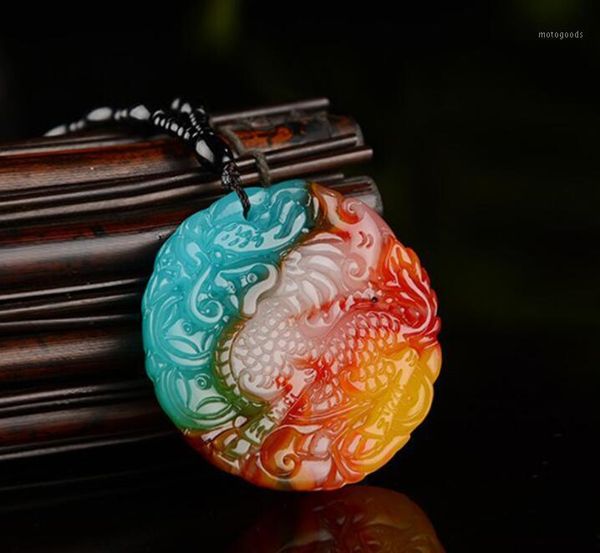 

chains fashion good luck necklace colorful chinese dragon pendant necklace1, Silver