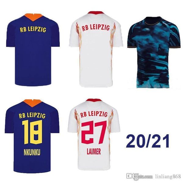 

новейшие 2020 2021 rb soccer jersey werner le hee-chan forsberg ipzig halstenberg sabitzer halstenberg poulsen футболки футболки, Black