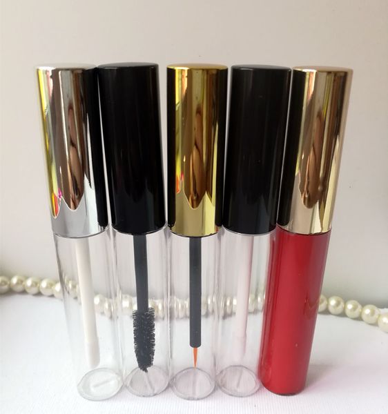 

2021 fashion 10ml empty twist pen with brush wand eyelash cream container bottle travel portable tube eyelash growth lip gloss tube
