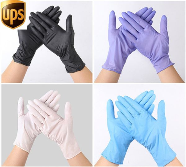 

universal disposable nitrile protective anti household garden cleaning gloves 100pcs/box