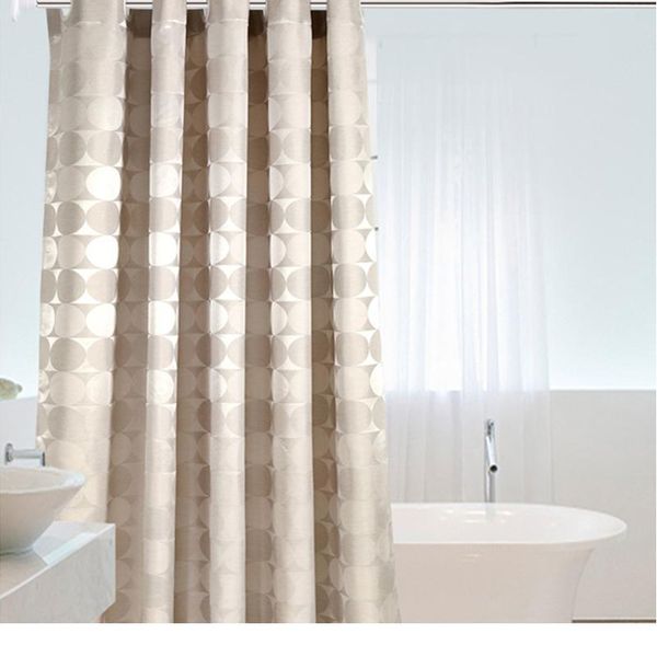 

элегантный круг сплошной душевой занавеской полиэстер ткань толщина водонепроницаемый ванна занавес ванна простая комплект ванной комплект р