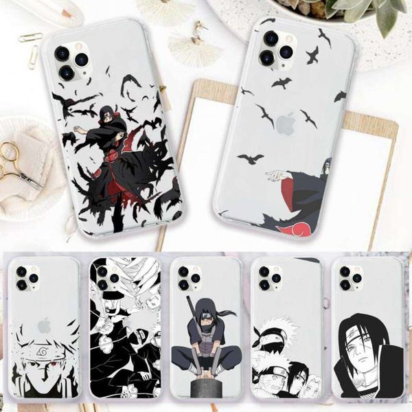 

new japane animation naruto sasuke transparent mobile phone box vip 11 12 mini pro xs max 8 7 6 6s plus x 5s 2020 xr