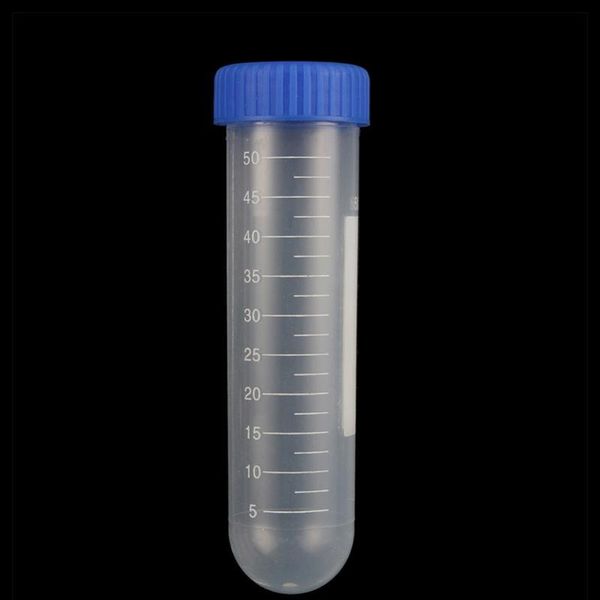 

50ml screw cap round bottom centrifuge tube plastic test tubes with scale laboratory ample vial container lab suppli bbyfgf
