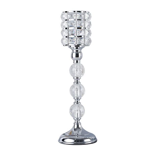 

european crystal metal light candle holder for coffee dining table wedding christmas halloween party home decoration zxt001