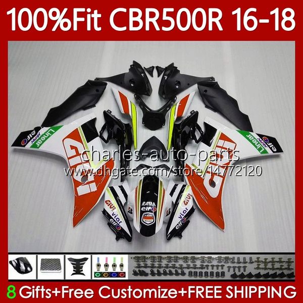 Spritzguss-Verkleidungen für HONDA CBR500 CBR 500 R RR Orange Neu CC 500R 500CC CBR500R 16 17 18 Karosserie 111No.33 CBR500RR 2016 2017 2018 CBR500CC 16-18 OEM-Karosserie