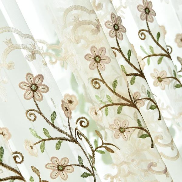 

curtain & drapes luxury blackout chenille grey curtains for bedroom floral embroidered window panels living room m196c