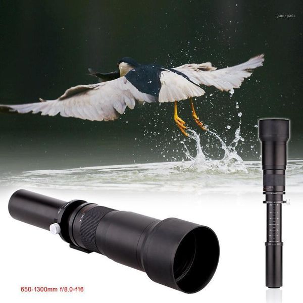 

other cctv cameras lightdow 650-1300mm camera lens f8.0-16 ultra telepo zoom with t-mount for dslr camera1