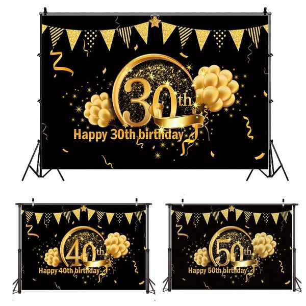 

sashes qifu birthday background decor 30 40 50 party 30th 40th 50th supplies years anniversary