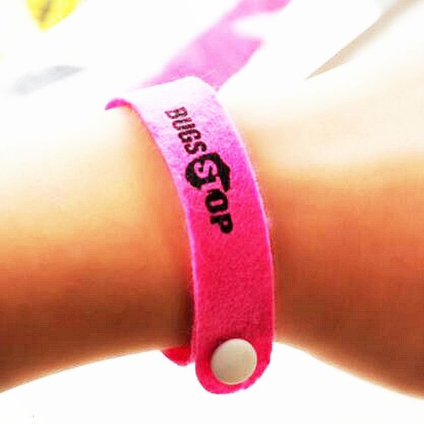 

band mix colors wrist anti mosquito bracelet insect nets bug lock camping repellent hand ring, Black