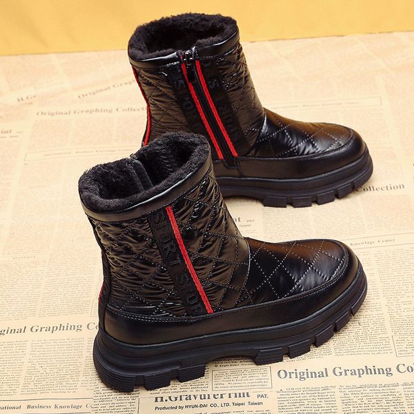 

2021 new winter snowboots of thick women animals fitted with anti-slip water and women's boots fashion cotton shoes 3z8p, Black
