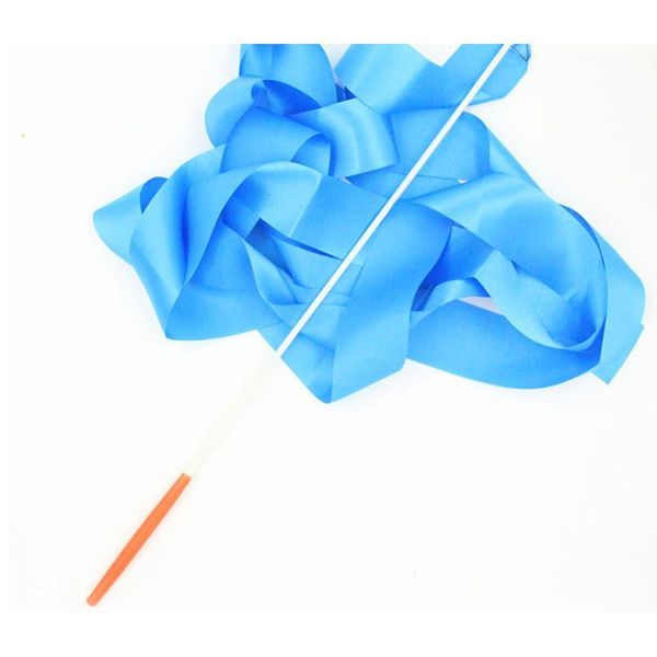 

2 meter 4 meters colorful gym ribbons dance ribbon rhythmic art gymnastics ballet streamer twirling rod stick for girls jllerq