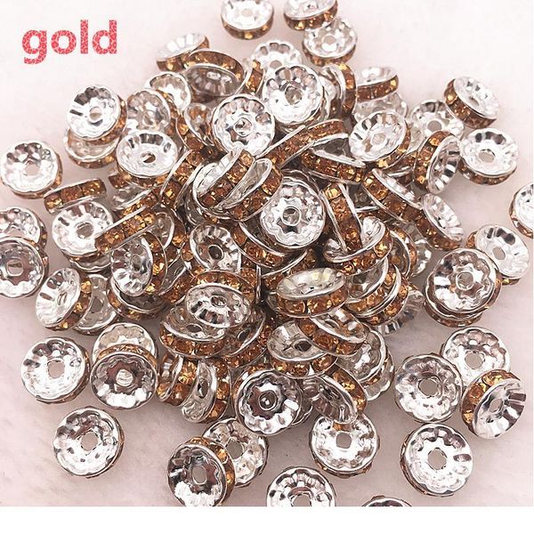 

30pcs 10mm crystai rhinestone glass round loose spacer beads for jewelry making diy bracelet qylckz