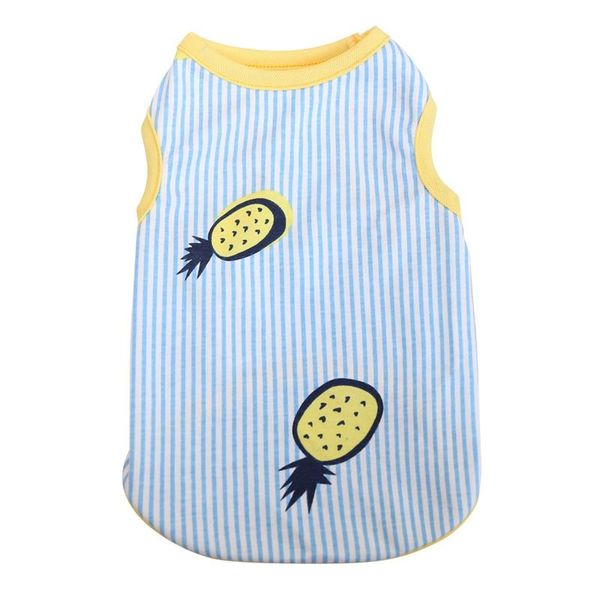 

pet summer striped sling skirt pet dog cat fruit printed sleeveless dress breathable princess dresses dog apparel costume h wmtunu