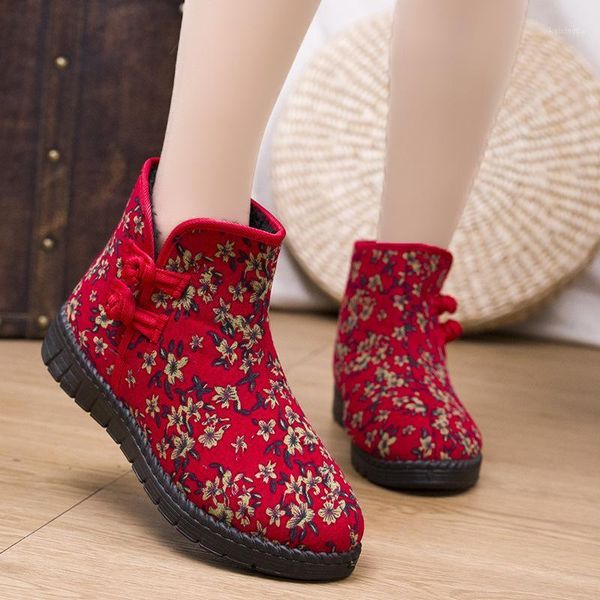 

boots women shoes 2021 retro style female winter fashion casual shoe for botas mujer1, Black