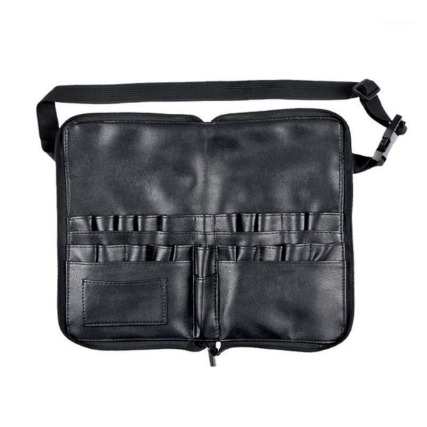 

professional makeup brush waist bag classic colors and simple durable design cosmetic pens tools holder stock organizer1