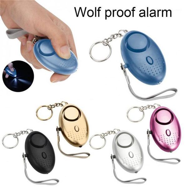 

personal alarm with led light 120db keychain alarm anti lost wolf attack emergency alarms for women kids elderly1