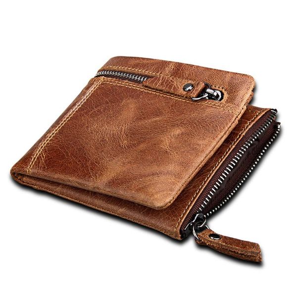 

whide id card holder plug-in coin purse high-end business foldable wallet men's wallet leather slim and, Red;black