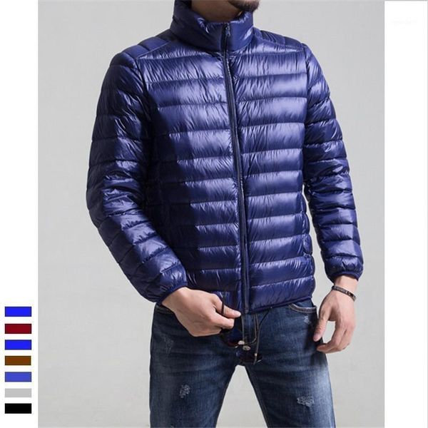 

men's down & parkas light mens down-jacket winter jackets coats male parka thick warm coat overcoat outerwear windbreakers for men1, Black