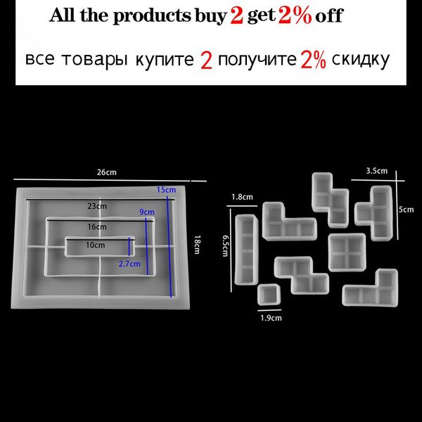 

прозрачный тетрис силиконовые формы для кристаллической эпоксидной плесенью смолы дома украшения детские игры играть в формы дома украшения