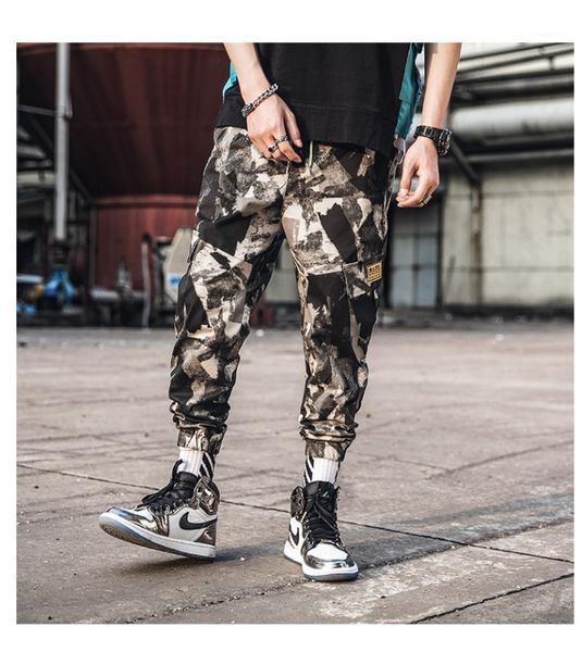 

zhuzunzhe 2020 men vintage cargo pants mens hiphop khaki pockets joggers pants male korean fashion sweatpants winter overalls1, Black