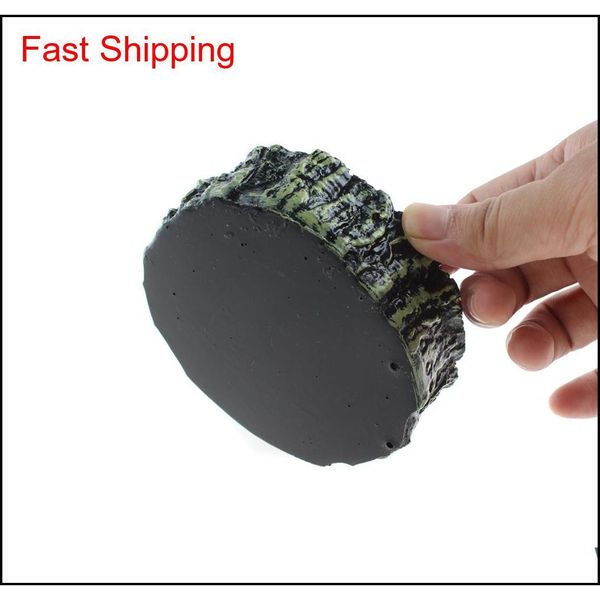 

reptile water dish food bowl resin rock worm feeder for leopard gecko lizard spider s qylchs toys2010