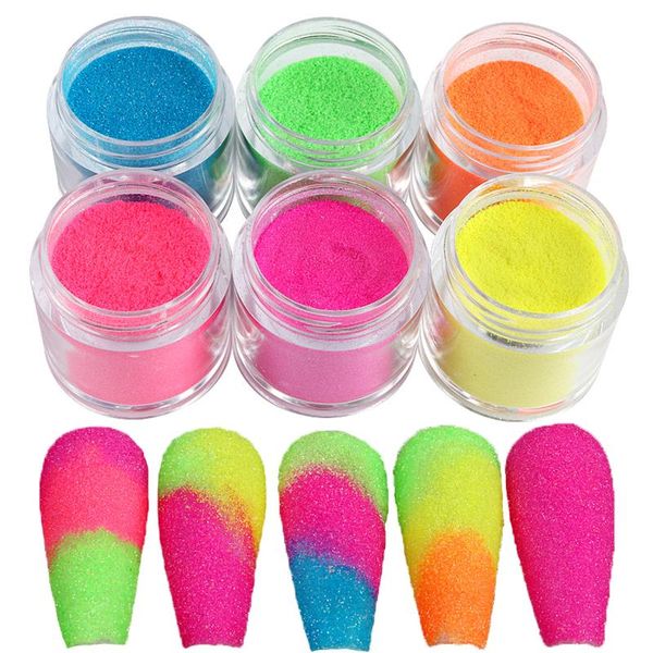 

fluorescent nail art sugar effect powder nail art pigment glitter colorful rainbow candy coat dust for diy manicure decoration, Silver;gold