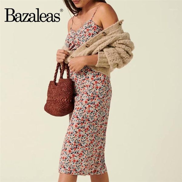 

bazaleas holiday red rose tree print vestido elegant sun-kissed shoulders women midi dresses vintage spaghetti women dress1, Black;gray