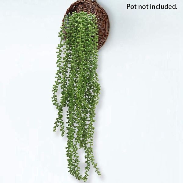 

decorative flowers & wreaths 4pcs artificial succulents hanging plants fake string of pearls plant faux unpotted branch lover's tears p