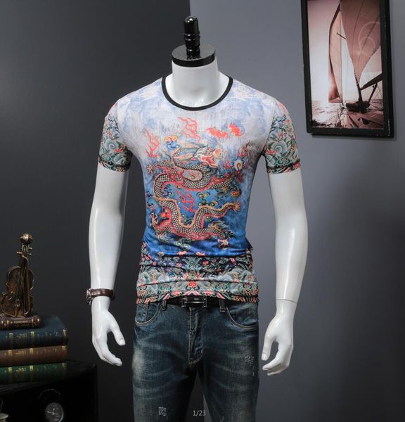 

men quick dry casual tees man short-sleeve shirt et3f, White