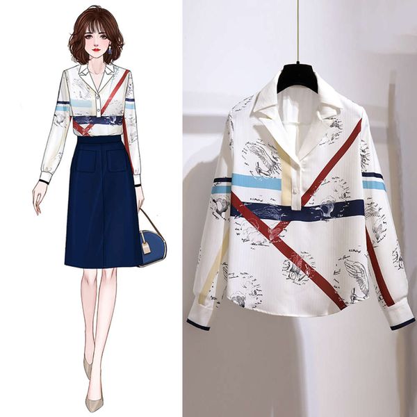 

suit collar shirt for women in spring 2021, White