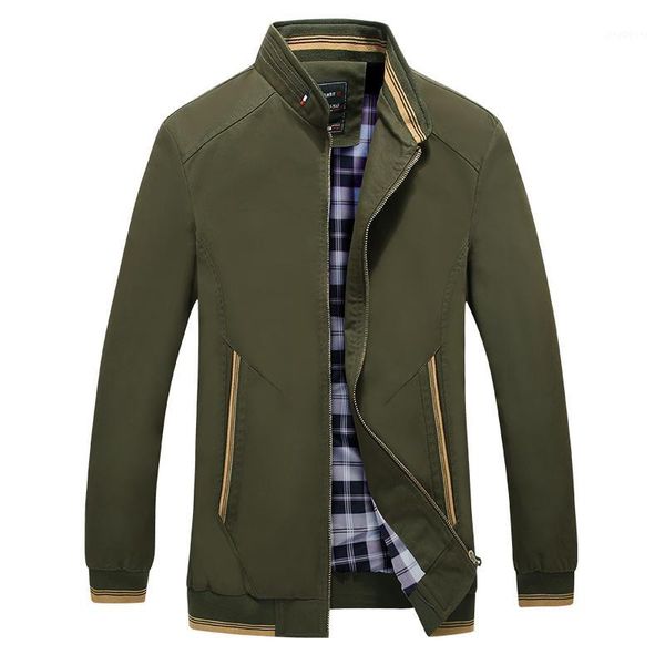 

jacket autumn new men's cotton washed jacket men's stand collar casual soft breathable casual1, Black;brown