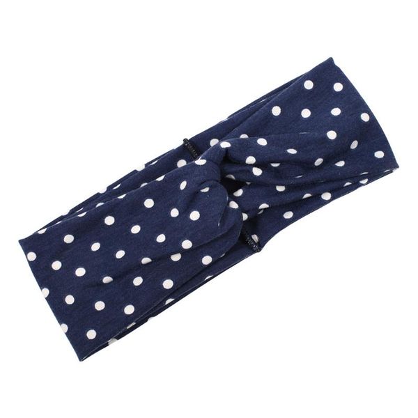

polka dot cross twist wide headband elastic hairband sport yoga turban headwrap women korean hair bands girls hair accessories q sqcega