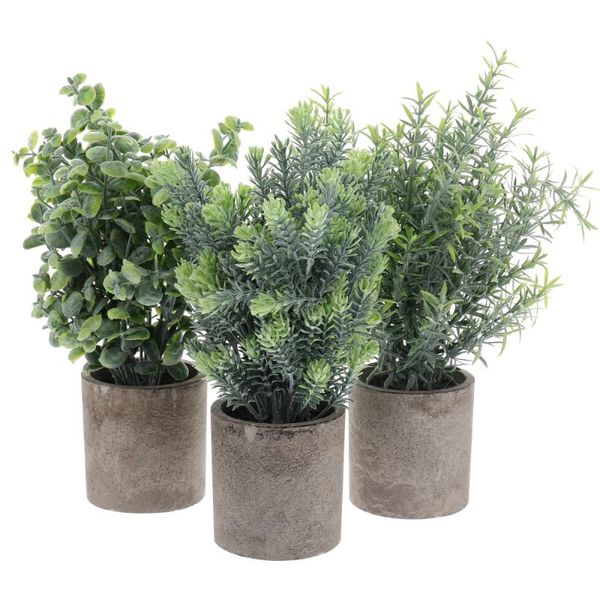 

3pcs mini artificial potted plant bonsai deskplant bonsai home decoration