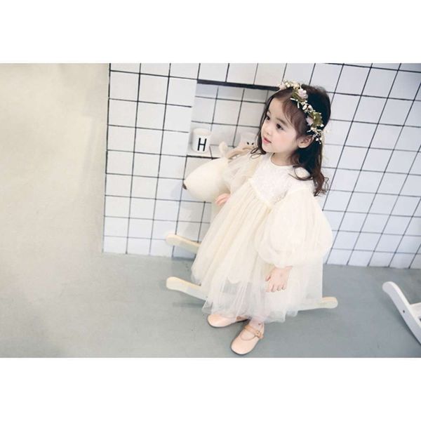 

children's 2019 spring drs mh new girl's princs skirt e4180, Red;yellow