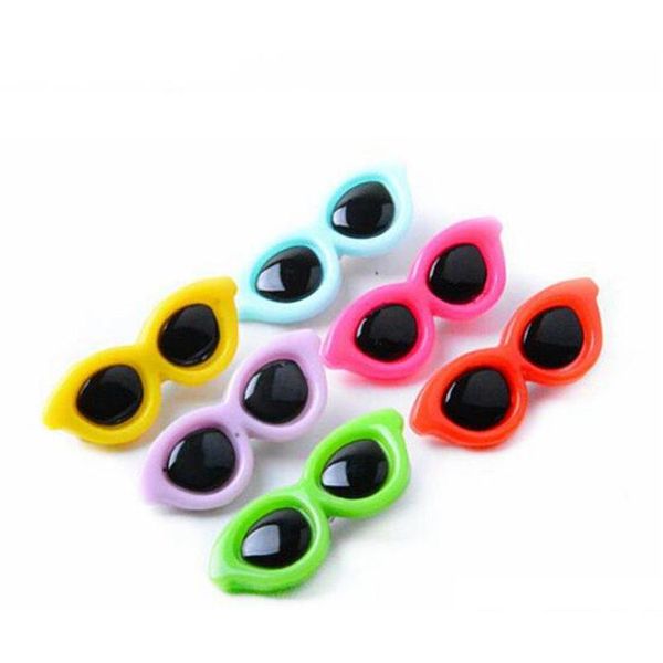 

pet sunglasses hairpin headdress plastic small dog hair clip puppy head flower headdress dogs love heart hair accessories 10colors pakp8