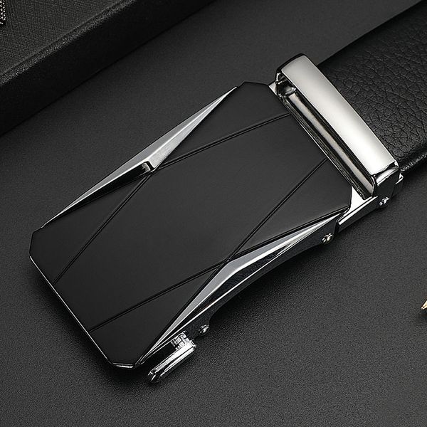 

belts for jeans men automatic buckle black men's bussiness belts luxury designer genuine leather waist straps retro, Black;brown