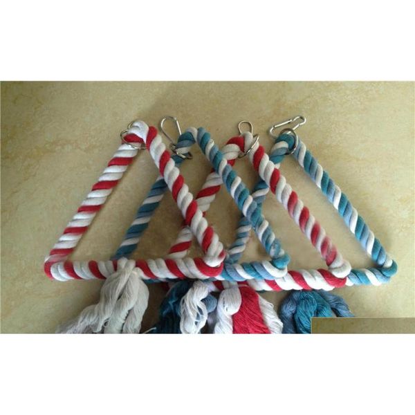 

pet comfy perch multicolor rope for birds pet birds parrot rope wing parakeet cockatiel canary conure budgie cage toys twu2h