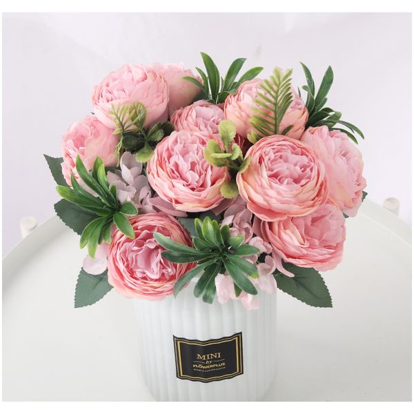 

artificial flowers for decoration silk rose peony mariage bouquet fake flower christmas home wedding decor wreath f wmtjar