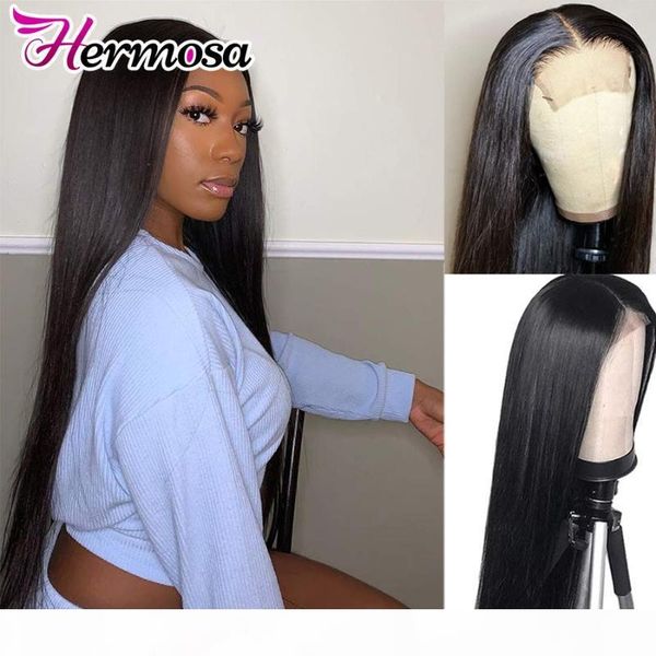 

straight lace closure wigs 4x4 human hair lace wigs pre-plucked with baby hair 8-34 inch brazilian closure human, Black;brown