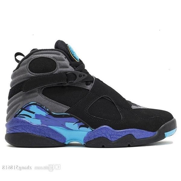 

jumpman 8s 8 mens basketball new shoes aqua white reflective bugs bunny countdown pack valentines day south beach sports sneakers us7-us13 h, Black