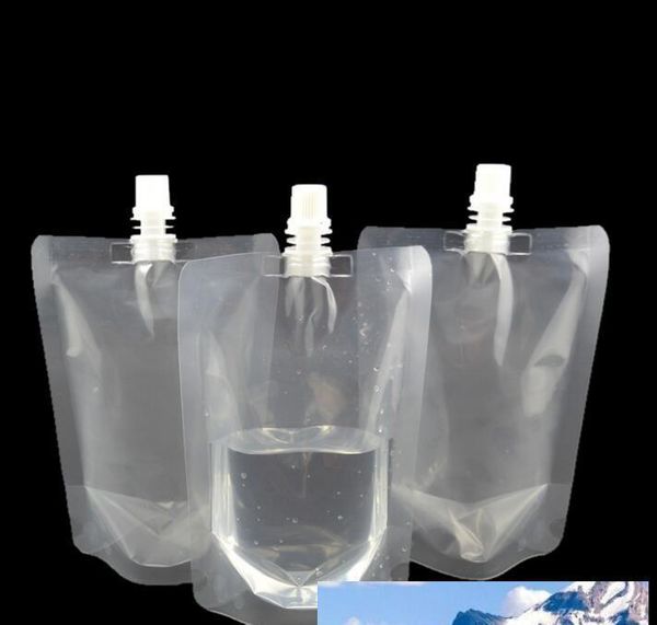 

350ml stand up plastic drink packaging bag spout pouch for juice milk coffee beverage liquid packing bag drink pouch nt jllpth mx_home