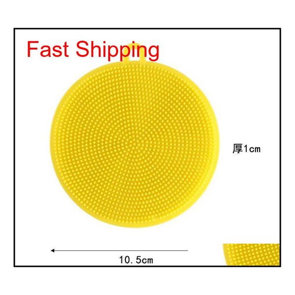 

sile dishwashing brush round brush scrubber dish washing multi-function fruit vegetable scouring pads kitchen c qylxzg bwkf