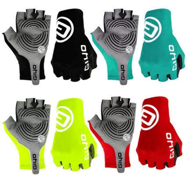 

anti slip gel pad bicycle gloves short half finger cycling gloves breathable outdoor sports men women summer road mtb bikes gloves, Black