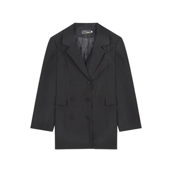 

2021 new purple blazer women mini elegant party female autumn long sleeve solid fashion korean club dress office lady qlzd, Black;gray