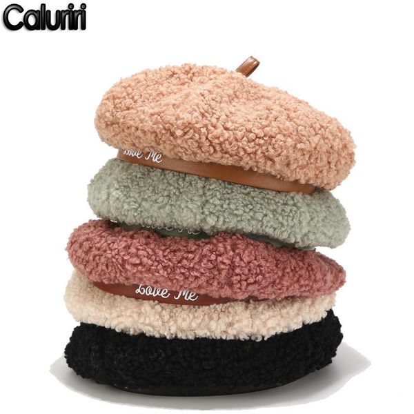 

berets women's women wool quality beret embroidered love me fashion paris hat green pink painter artist hats zz-281, Blue;gray