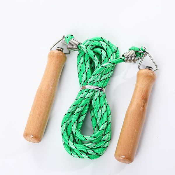 

jump ropes comfortable handle sports fitness equipment spring wooden cotton glue skipping rope students